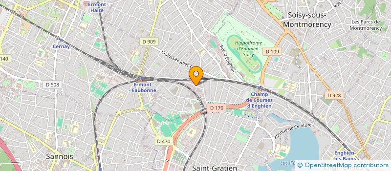 localisation de l'entreprise RP COM à EAUBONNE