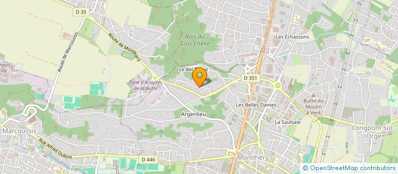 localisation de l'entreprise RP COM  MONTLHERY