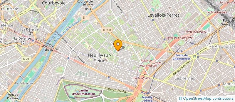 localisation de l'entreprise RP COMMUNICATIONS à NEUILLY-SUR-SEINE