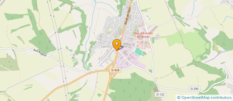 localisation de l'entreprise RP COMPETITION à SAINTS-GEOSMES