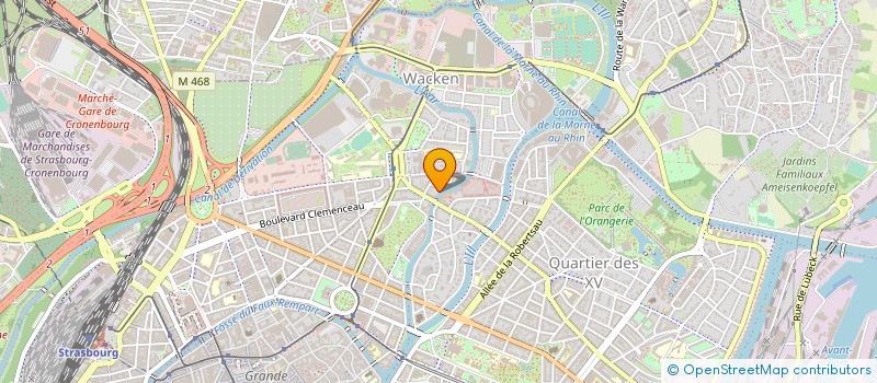 localisation de l'entreprise RP CONSEIL à STRASBOURG