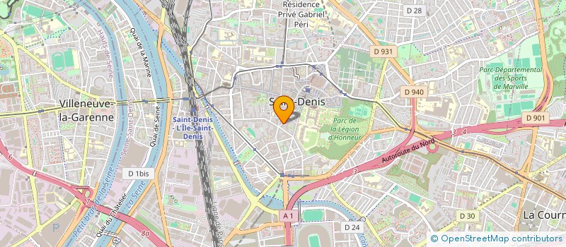 localisation de l'entreprise RP COUVERURE à SAINT-DENIS