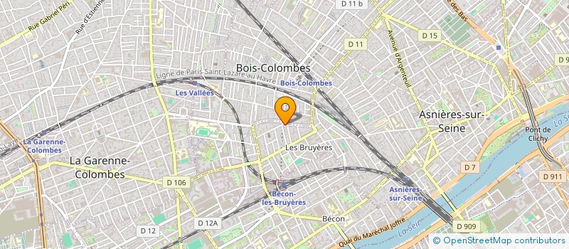 localisation de l'entreprise RP CP à ASNIERES-SUR-SEINE