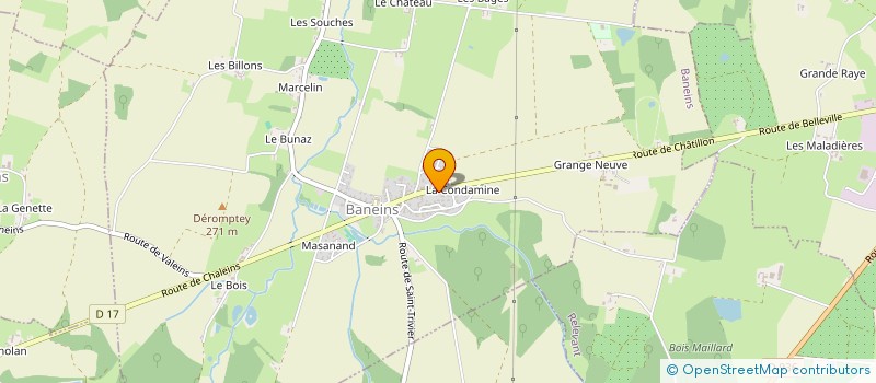 localisation de l'entreprise RP CREA-PAYSAGES  BANEINS