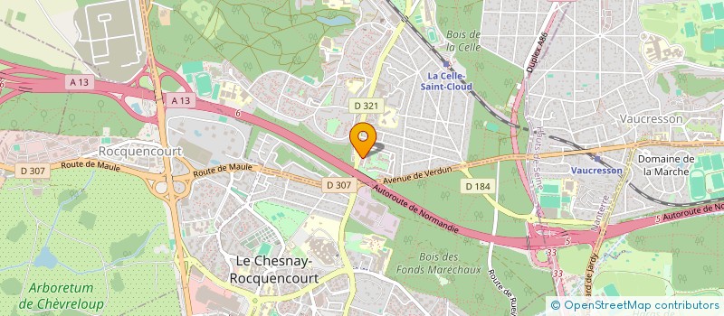 localisation de l'entreprise RP CREABAT à LA CELLE-SAINT-CLOUD