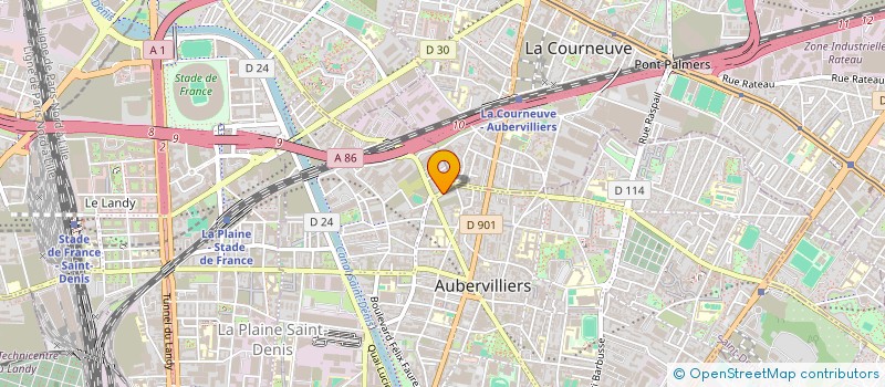 localisation de l'entreprise RP DECORATION  AUBERVILLIERS