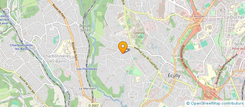 localisation de l'entreprise RP DIFFUSION  ECULLY