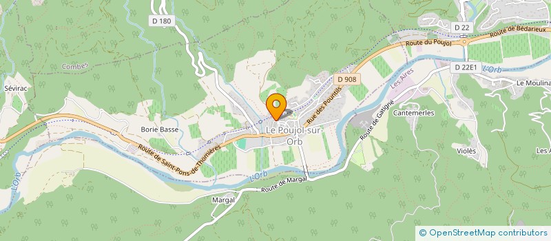 localisation de l'entreprise RP ENERGIES à LE POUJOL-SUR-ORB