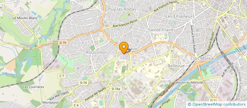 localisation de l'entreprise RP-FINANCES 87 à LIMOGES
