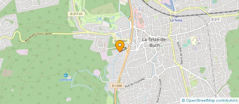 localisation de l'entreprise RP FOOD  LA TESTE-DE-BUCH