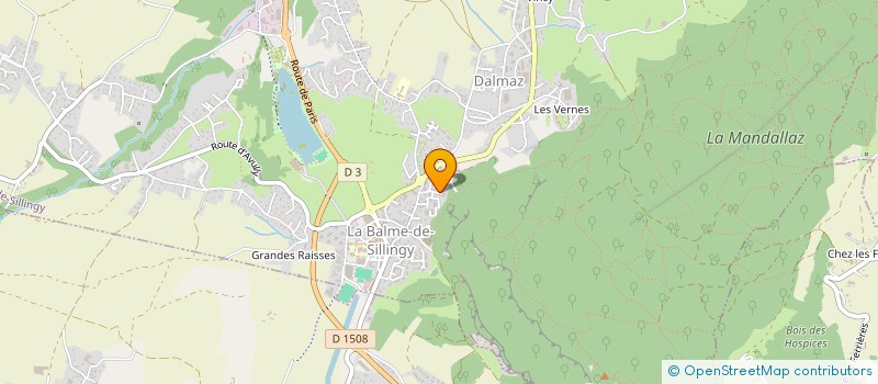 localisation de l'entreprise RP IMMO  LA BALME-DE-SILLINGY