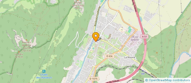 localisation de l'entreprise RP IMMO  VIF