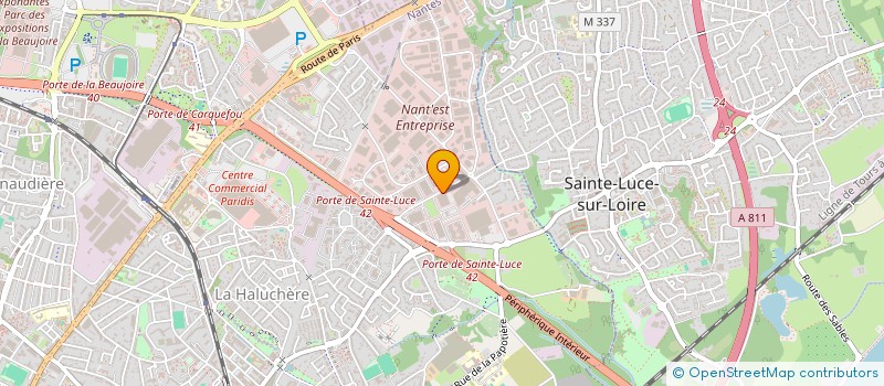 localisation de l'entreprise RP IMMOBILIER à NANTES