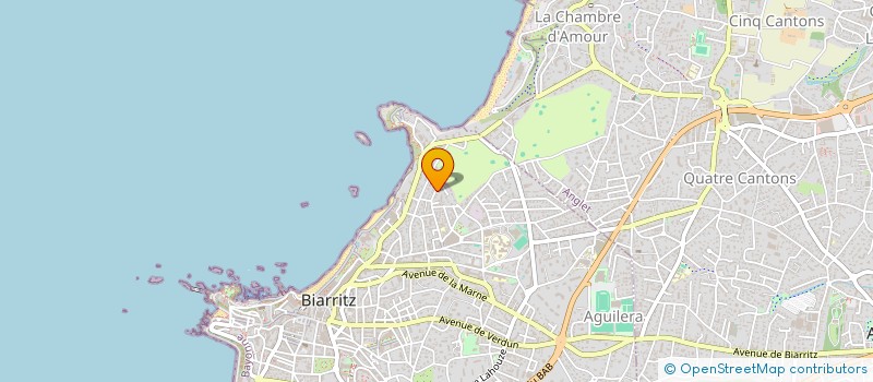 localisation de l'entreprise RP INVESTISSEMENT à BIARRITZ
