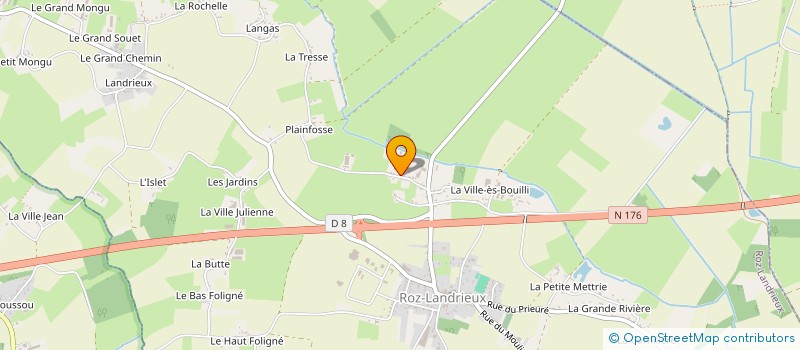 localisation de l'entreprise RP LOISIRS  ROZ-LANDRIEUX