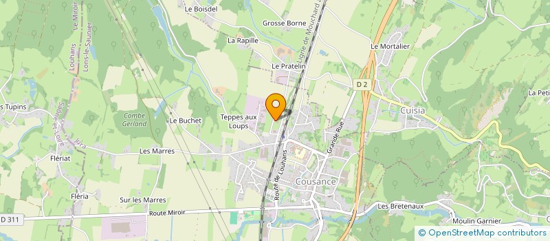 localisation de l'entreprise RP MATERIEL  COUSANCE