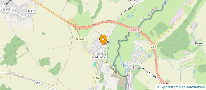 localisation de l'entreprise RP PEINTURE  CHATEAU-SUR-EPTE