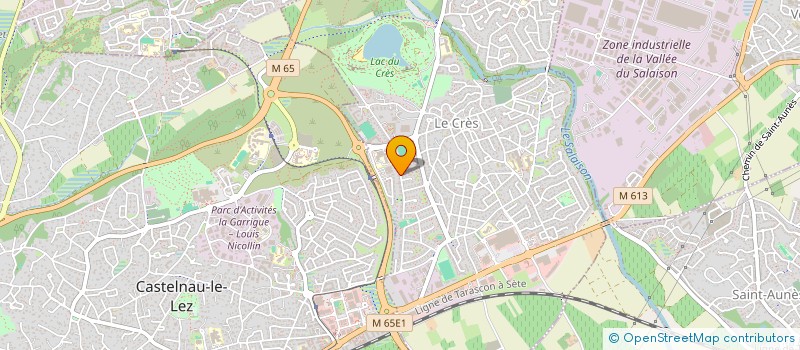 localisation de l'entreprise RP PIERRES DU GARDON  LE CRES