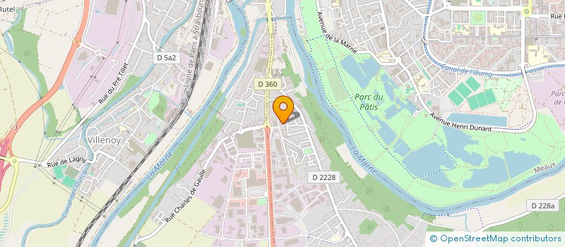 localisation de l'entreprise RP PLOMBERIE-CHAUFFAGE-SANITAIRE à NANTEUIL-LES-MEAUX
