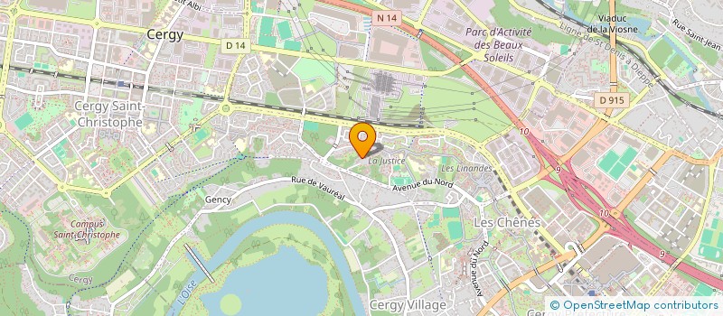 localisation de l'entreprise RP SANTE  CERGY