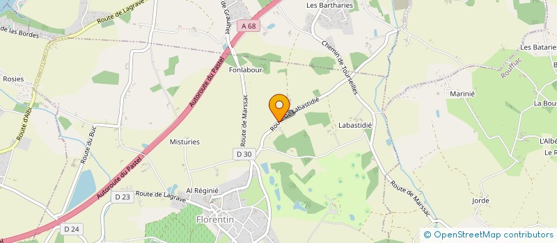 localisation de l'entreprise RP TRANSPORTS  FLORENTIN