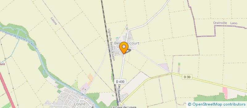 localisation de l'entreprise RP1 ELECTRICITE GENERALE  BERMERICOURT