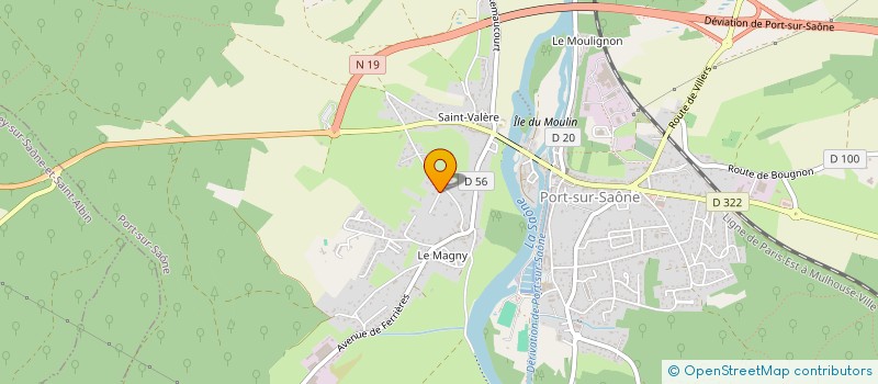 localisation de l'entreprise RP2  PORT-SUR-SAONE