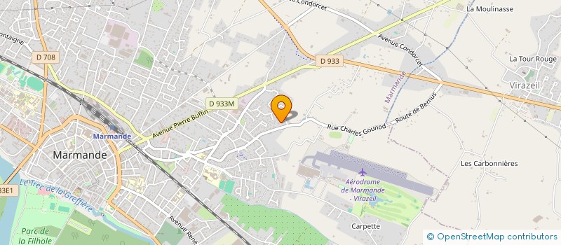 localisation de l'entreprise RP2I  MARMANDE