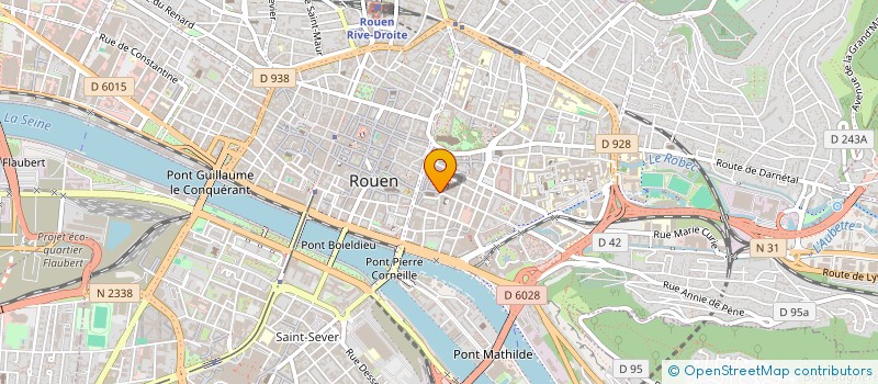 localisation de l'entreprise RP2V à ROUEN