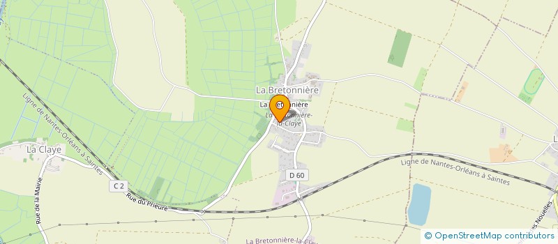 localisation de l'entreprise RP3M MAINTENANCE INDUSTRIELLE  LA BRETONNIERE-LA-CLAYE