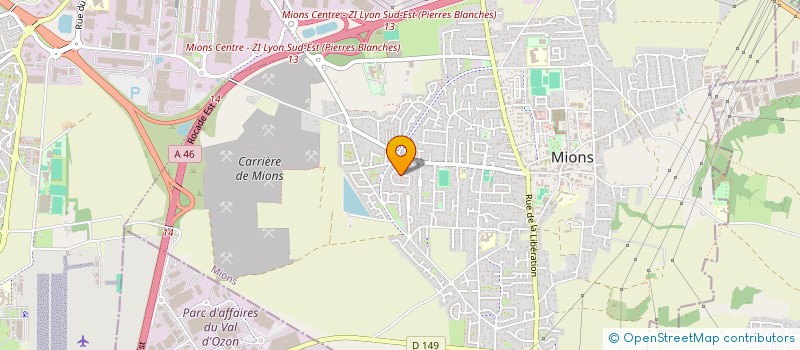 localisation de l'entreprise RPA  MIONS