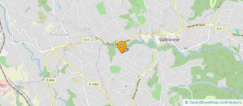 localisation de l'entreprise RPA à VALBONNE
