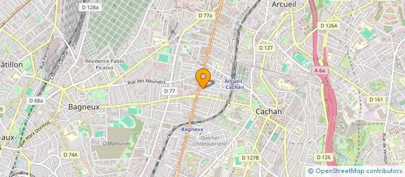 localisation de l'entreprise RPA  CACHAN