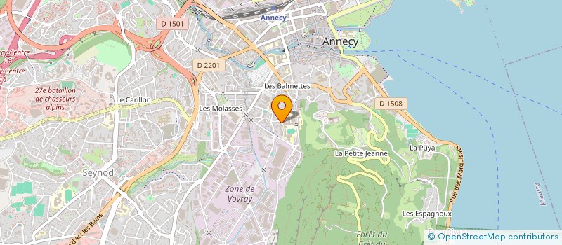 localisation de l'entreprise RPA DISTRIBUTION à ANNECY