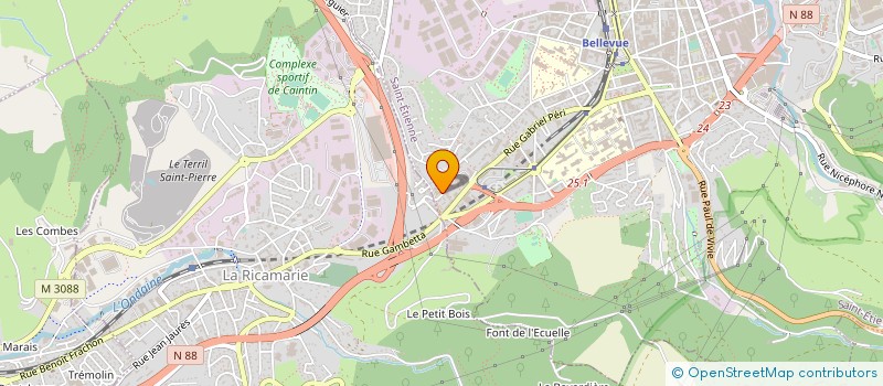 localisation de l'entreprise RPA LA CROIX DE L ORME  SAINT-ETIENNE