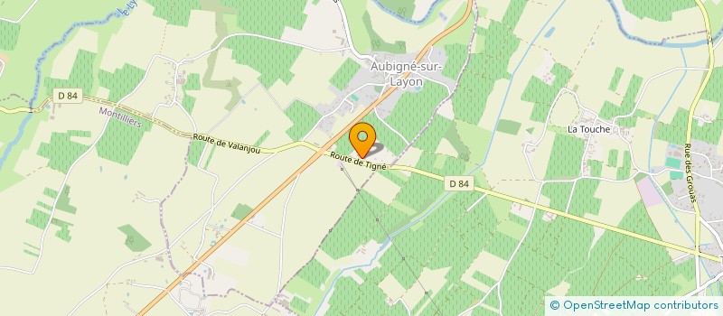 localisation de l'entreprise RPA REVETEMENTS PEINTURES ALIMENTAIRE à AUBIGNE-SUR-LAYON