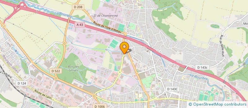 localisation de l'entreprise RPB BJ  BOURGOIN-JALLIEU