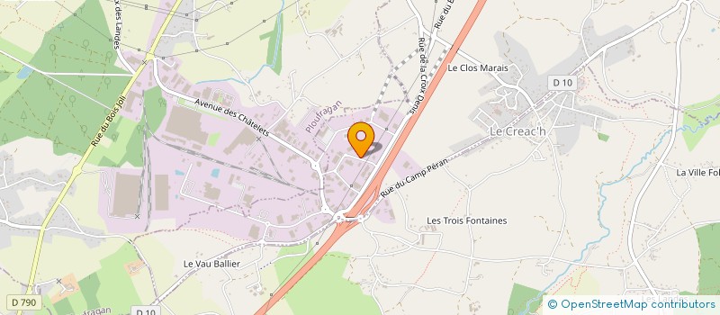 localisation de l'entreprise RPB IMMO  TREGUEUX