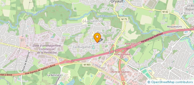 localisation de l'entreprise RPC à ORVAULT