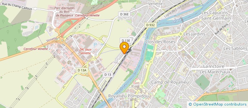 localisation de l'entreprise RPC BATIMENT  CREIL