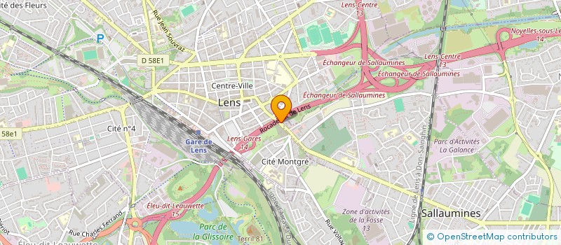 localisation de l'entreprise RPC LENSOISE  LENS