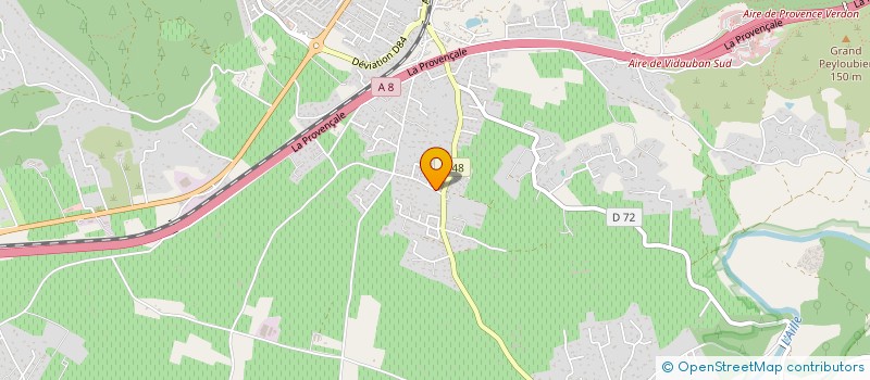 localisation de l'entreprise RPCV  VIDAUBAN