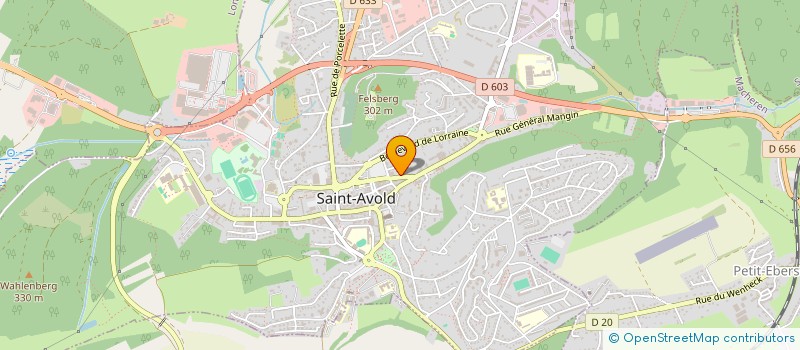 localisation de l'entreprise RPDJ BATIMENT  ST AVOLD