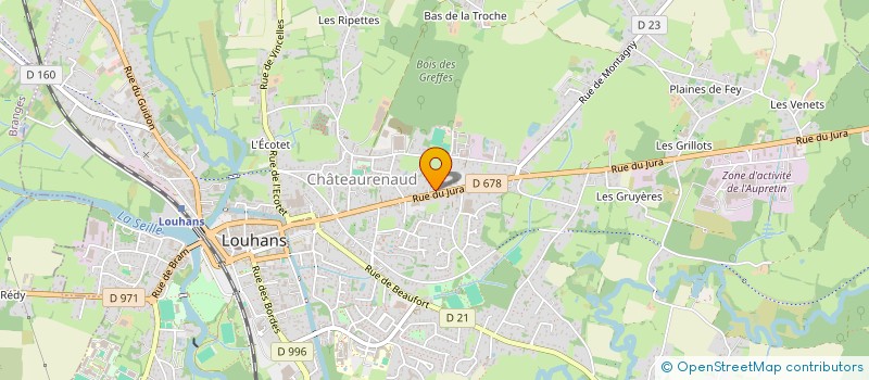 localisation de l'entreprise RPE à LOUHANS