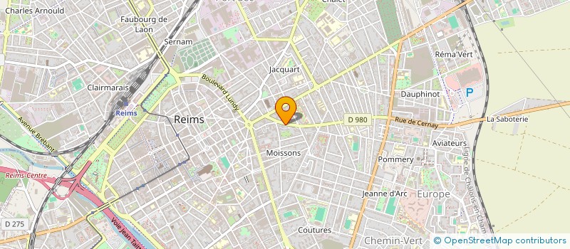 localisation de l'entreprise RPE  REIMS