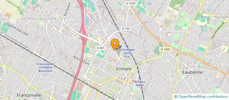 localisation de l'entreprise RPEINTURES à ERMONT