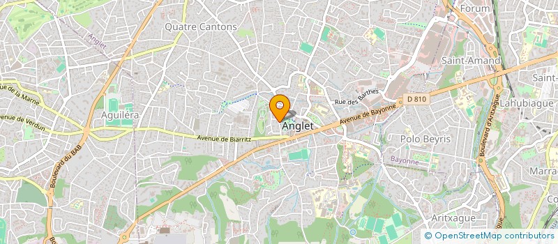 localisation de l'entreprise RPF à ANGLET
