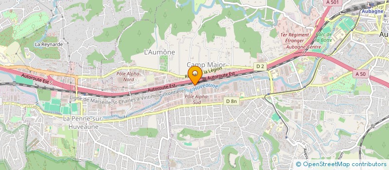 localisation de l'entreprise RPF AUTOMOBILES  AUBAGNE