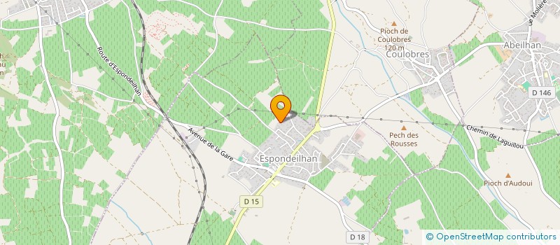 localisation de l'entreprise RPF HYDRO à ESPONDEILHAN