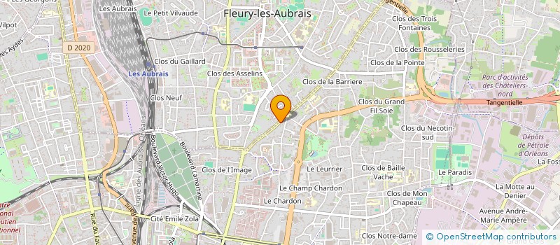 localisation de l'entreprise RPG INTERNATIONAL à SARAN